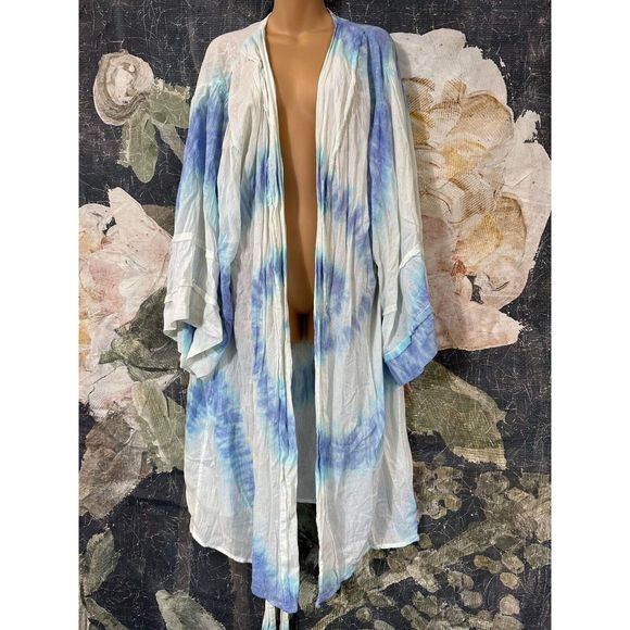 New Jen's Pirate Booty Tie Dye Nyjah Kimono Size M/L - Picture 4 of 8